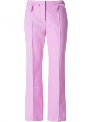 Прямые брюки с бантом Valentino. Цвет: розовый и фиолетовый