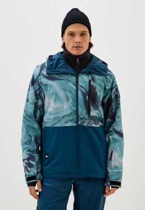 Куртка сноубордическая Quiksilver. Цвет: бирюзовый