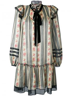 Жаккардовое газовое платье Marc Jacobs. Цвет: многоцветный