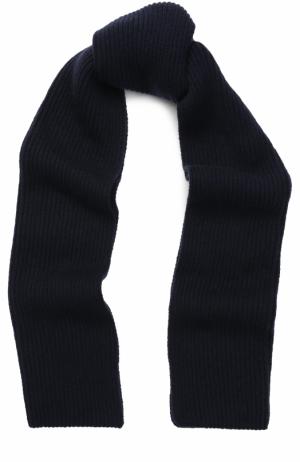 Кашемировый вязаный шарф Johnstons Of Elgin. Цвет: темно-синий
