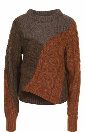 Пуловер фактурной вязки с круглым вырезом Isabel Marant Etoile. Цвет: разноцветный