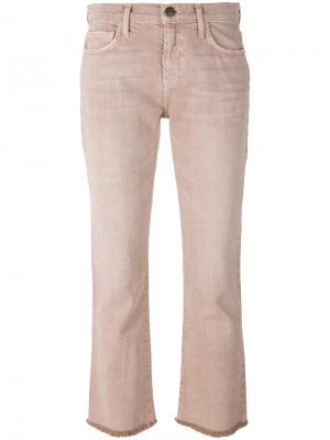 Укороченные джинсы Current/Elliott. Цвет: розовый и фиолетовый