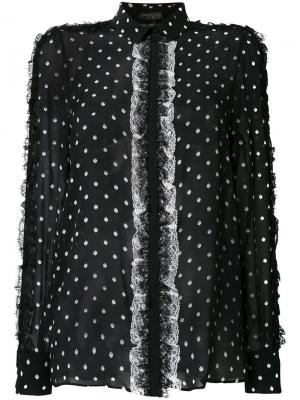Блузка в горошек Giambattista Valli. Цвет: чёрный