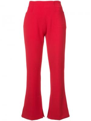 Расклешенные брюки Goswell Roland Mouret. Цвет: красный