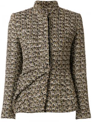 Твидовый приталенный пиджак Lanvin. Цвет: многоцветный