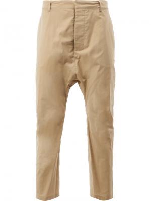 Укороченные брюки с заниженной шаговой линией Balmain. Цвет: телесный