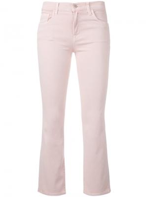 Укороченные расклешенные джинсы J Brand. Цвет: розовый и фиолетовый