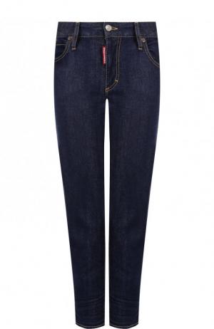 Укороченные джинсы прямого кроя Dsquared2. Цвет: темно-синий