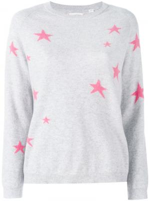 Кашемировый свитер со звездами Chinti & Parker. Цвет: серый