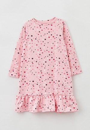 Платье домашнее PlayToday. Цвет: розовый