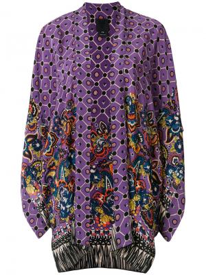 Кимоно с бахромой Anna Sui. Цвет: розовый и фиолетовый