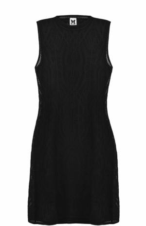 Вязаное мини-платье без рукавов M Missoni. Цвет: черный