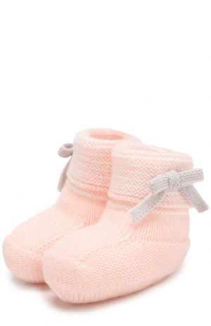 Шерстяные пинетки Baby T. Цвет: розовый
