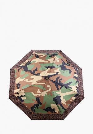 Зонт складной Moschino. Цвет: разноцветный