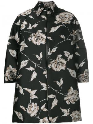 Свободная куртка с цветочным принтом Antonio Marras. Цвет: чёрный