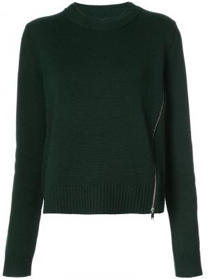 Вязаный пуловер Proenza Schouler. Цвет: зелёный