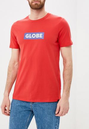 Футболка Globe. Цвет: красный