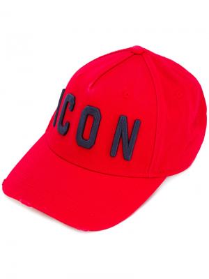 Бейсбольная кепка ICON Dsquared2. Цвет: красный
