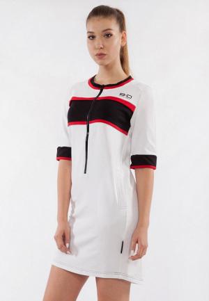 Платье Bodro Design. Цвет: белый