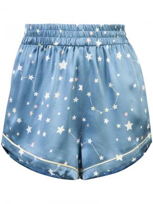 Пижамные шорты Chloe Morgan Lane. Цвет: синий