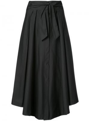 Плиссированная юбка А-образного кроя Milly. Цвет: чёрный