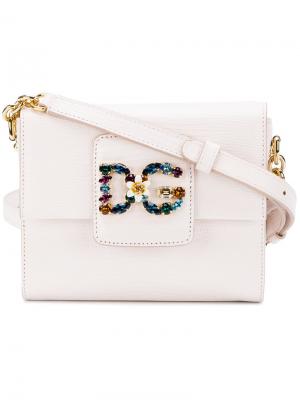 Мини сумка на плечо DG Millennials Dolce & Gabbana. Цвет: телесный