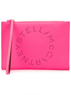 Клатч с логотипом Stella McCartney. Цвет: розовый и фиолетовый