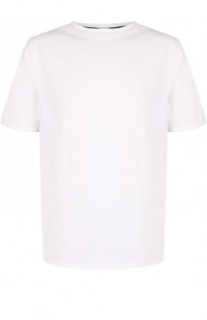 Хлопковая футболка с контрастной спинкой Loewe. Цвет: разноцветный
