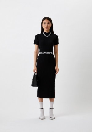 Платье Karl Lagerfeld. Цвет: черный