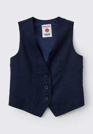 Жилет Button Blue. Цвет: синий