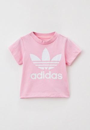 Футболка adidas Originals. Цвет: розовый