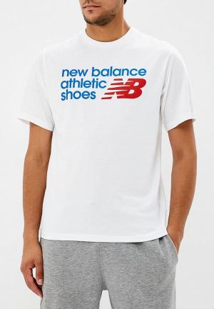 Футболка New Balance. Цвет: белый