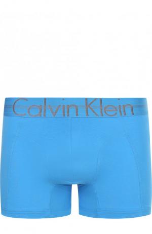 Хлопковые боксеры с широкой резинкой Calvin Klein Underwear. Цвет: синий