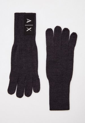 Перчатки Armani Exchange. Цвет: серый