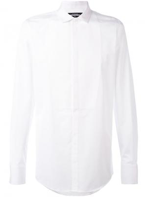 Рубашка-смокинг строгого кроя Dsquared2. Цвет: белый