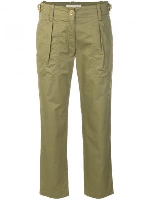 Укороченные брюки карго Michael Kors. Цвет: зелёный
