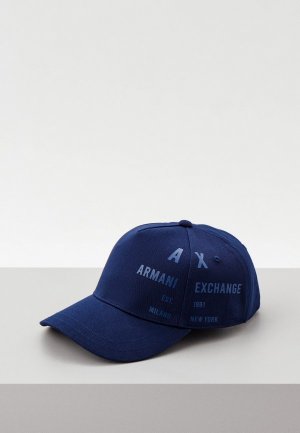 Бейсболка Armani Exchange. Цвет: синий