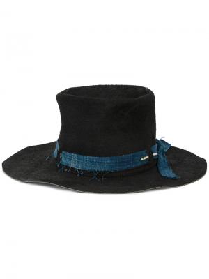 Шляпа с отделкой из денима Nick Fouquet. Цвет: чёрный