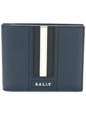 Бумажник с контрастной полосой Tarrish Bally. Цвет: синий