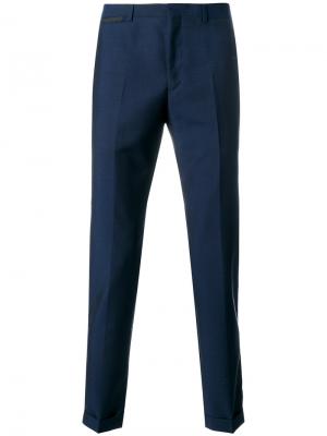 Классические брюки Prada. Цвет: синий