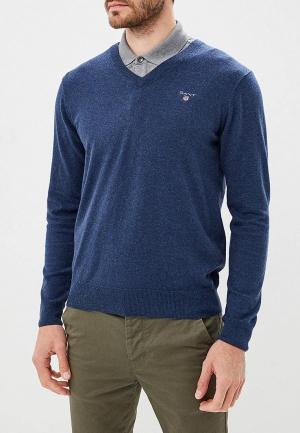 Пуловер Gant. Цвет: синий