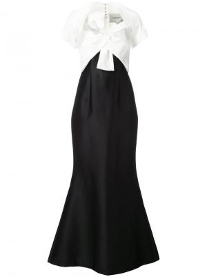 Расклешенное платье Carolina Herrera. Цвет: чёрный