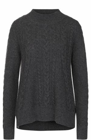 Кашемировый пуловер фактурной вязки FTC. Цвет: серый