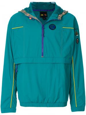 Куртка-ветровка  Pharrell Williams Hu Hiking Adidas By. Цвет: зелёный