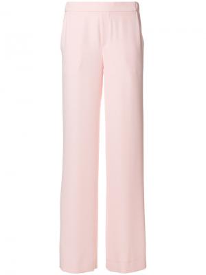 Прямые брюки P.A.R.O.S.H.. Цвет: розовый и фиолетовый