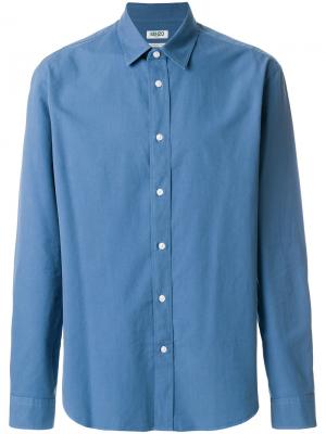 Классическая рубашка Kenzo. Цвет: синий