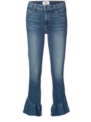 Укороченные расклешенные джинсы Paige. Цвет: синий