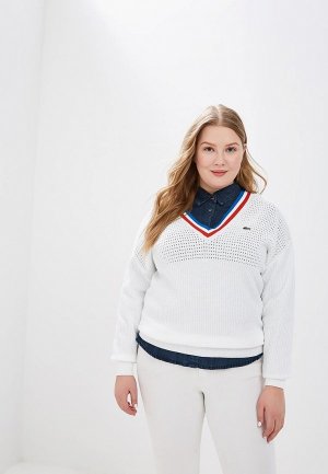 Пуловер Lacoste. Цвет: белый
