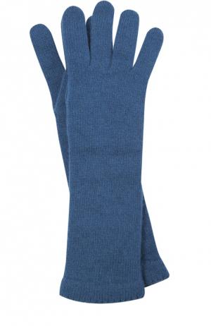 Удлиненные перчатки из кашемира Inverni. Цвет: синий