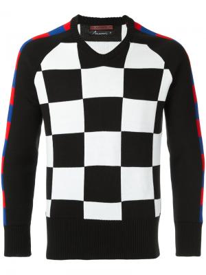 Вязанный свитер À La Garçonne. Цвет: чёрный